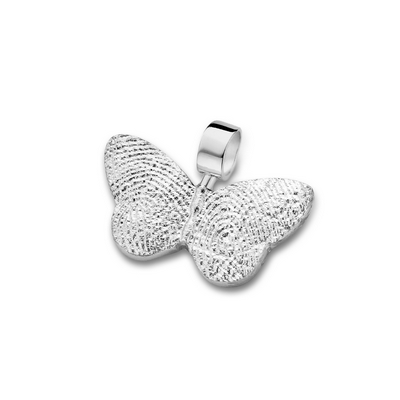 Butterfly Pendant i hvidguld