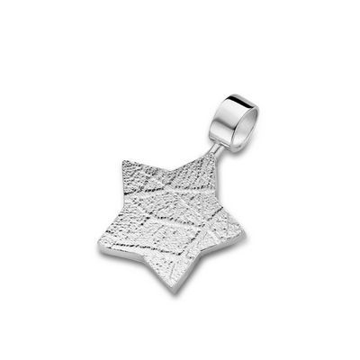 Star Pendant i hvidguld