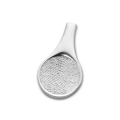 Tear Pendant i hvidguld