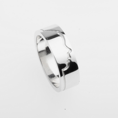Fingerring med silhuet